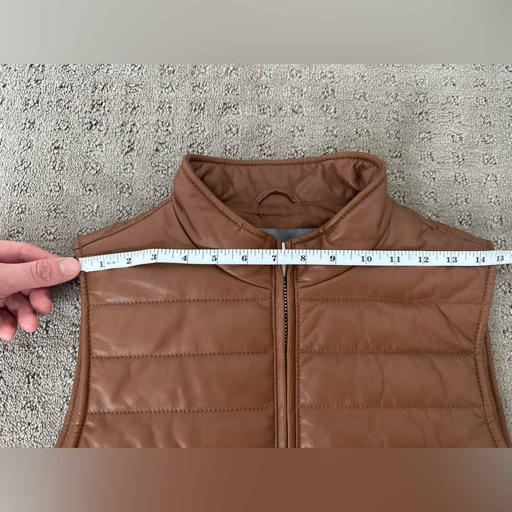 Neiman Marcus lamb leather vest - Picture 8 of 9